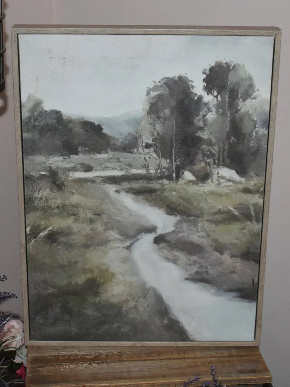 Rustic Country River Stream Nature Landscape Wall Art Decor